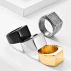 Square Polished Stainless Steel Ring