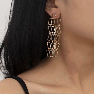 Geometric Dangle Earring 2009 - 1 Pair - Gold - One Size