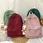 Set: Corduroy Backpack + Bag Charms