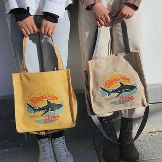 Shark Print Tote Bag