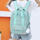Pompom Accent Canvas Backpack