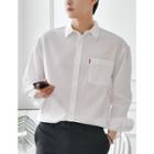 Pocket-front Loose-fit Shirt In 11 Colors