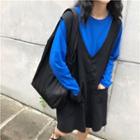 Plain Round-neck Long-sleeve T-shirt / Plain Jumper Pants