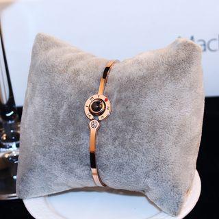 Roman Numeral Bead Bangle As Shown In Figure - One Size