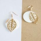 Hollow Out Leaf Earring