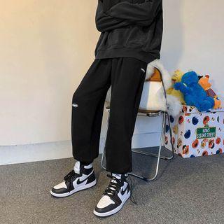 Drawstring-cuff Loose Fit Sweatpants