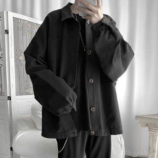 Plain Oversize Cargo Jacket