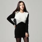 Color Block Knit Tunic