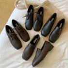 Faux Leather Loafers / Lace-up Shoes