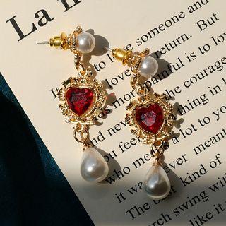 Pearl Gemstone Drop Earring