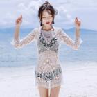 Open-back Crochet Bikini Dress