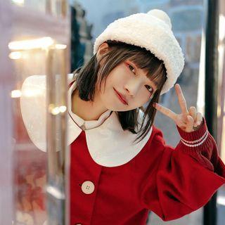 Shearling Large Pom Pom Beanie
