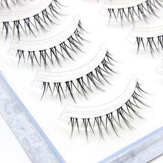 False Eyelashes - 719 Set Of 5 Pair - Black - One Size