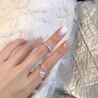 Faux Nail Tips 211 - Glue - As Shown In Figure - One Size