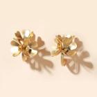 Floral Ear Stud 1 Pair - 14028 - Gold - One Size