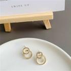 Rhinestone Hoop Asymmetrical Earring