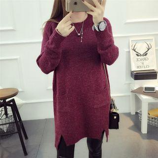 Mohair Blend Long Sweater