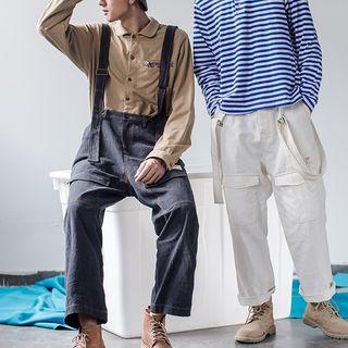 Suspender Loose Fit Pants