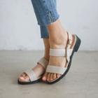 Double-strap Genuine-leather Sandals