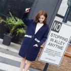 Lettering Lapel Coat