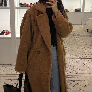 Button Thick Long Coat