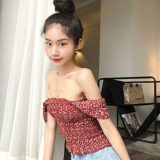 Floral Slim-fit Sleeveless Top
