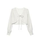 Tie-front Bolero Jacket