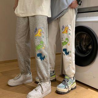 Cartoon Print Jogger Pants