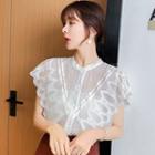 Cap-sleeve Lace Shirt