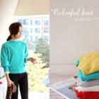 Wool Blend Balloon-sleeve Sweater