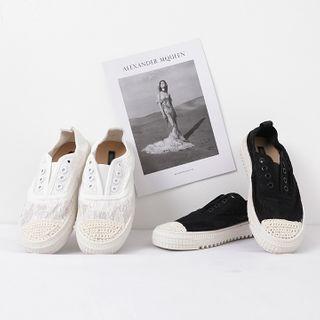 Laceless Lace Sneakers