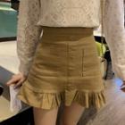 Mini A-line Ruffle Skirt
