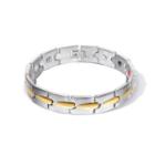 Simple Fashion Golden Pattern Geometric 316l Stainless Steel Bracelet Silver - One Size
