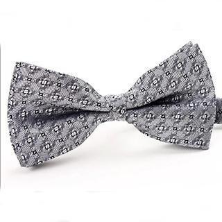 Patterned Bow Tie Gray - One Size