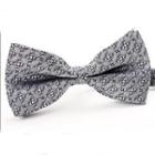 Patterned Bow Tie Gray - One Size
