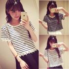 Stripe Short Sleeve T-shirt