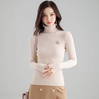 Mock-neck / High-neck Knit Top