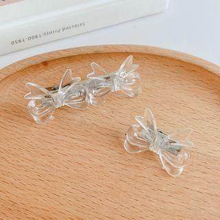 Bow Transparent Acrylic Hair Clip