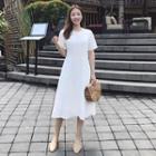 Zip-back Midi Dress