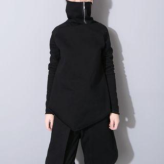 Asymmetrical Turtleneck Pullover