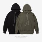 Fray-trim Hooded Pullover