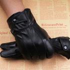 Genuine Leather Fleece-lined Gloves