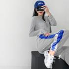 Colorblock Loose-fit Jogger Paants