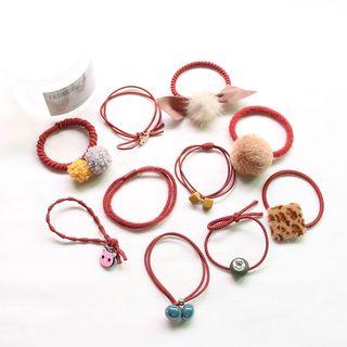 Set Of 10: Hair Tie (assorted Designs)