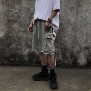 Cargo Pocket Straight Leg Sweatshorts