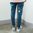 Embroidered Tapered Jeans