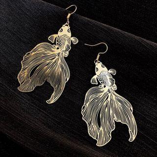 Goldfish Drop Earring 1 Pair - As Shown In Figure - One Size