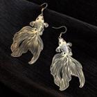 Goldfish Drop Earring 1 Pair - As Shown In Figure - One Size