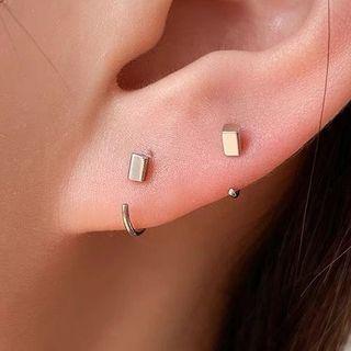 Geometric Sterling Silver Swing Earring