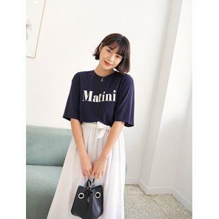 Matini Printed Textured T-shirt